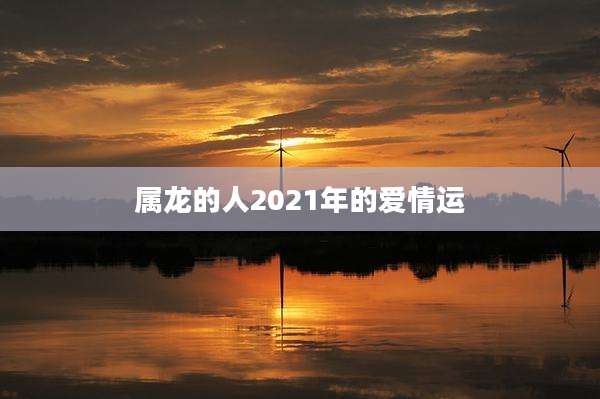 属龙的人2021年的爱情运