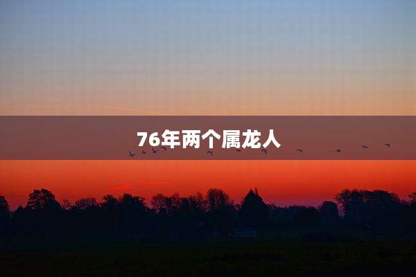 76年两个属龙人