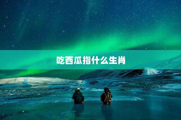 吃西瓜指什么生肖