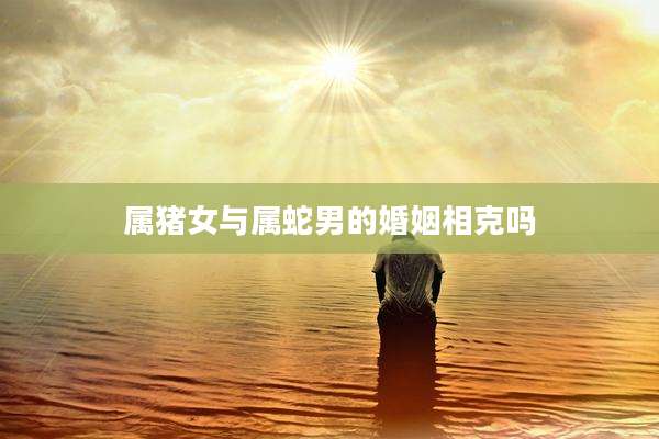 属猪女与属蛇男的婚姻相克吗