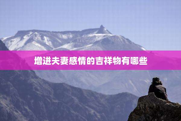 增进夫妻感情的吉祥物有哪些