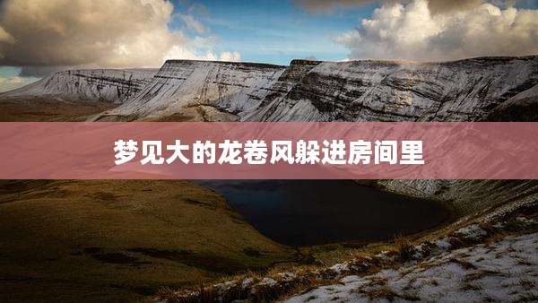 梦见大的龙卷风躲进房间里