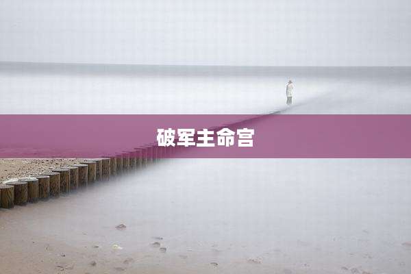 破军主命宫