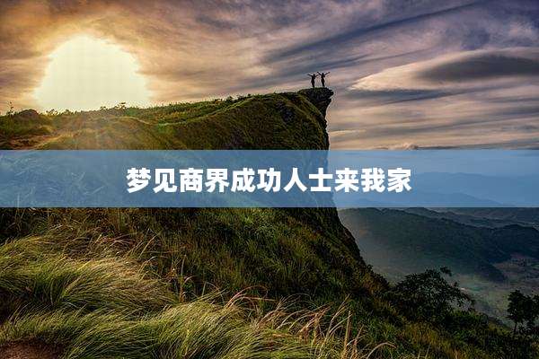 梦见商界成功人士来我家