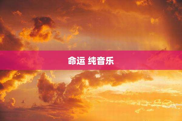 命运 纯音乐