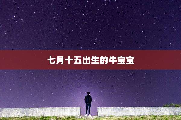 七月十五出生的牛宝宝