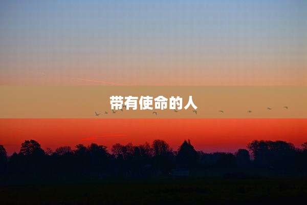 带有使命的人