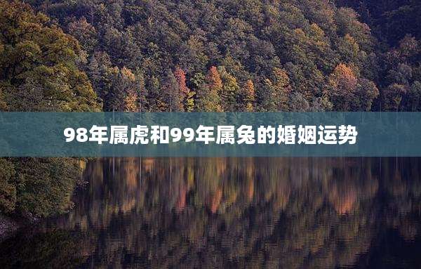 98年属虎和99年属兔的婚姻运势
