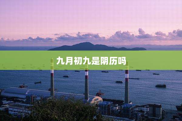 九月初九是阴历吗