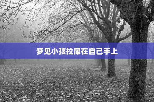 梦见小孩拉屎在自己手上