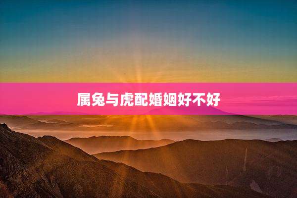 属兔与虎配婚姻好不好