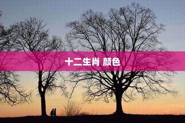 十二生肖 颜色