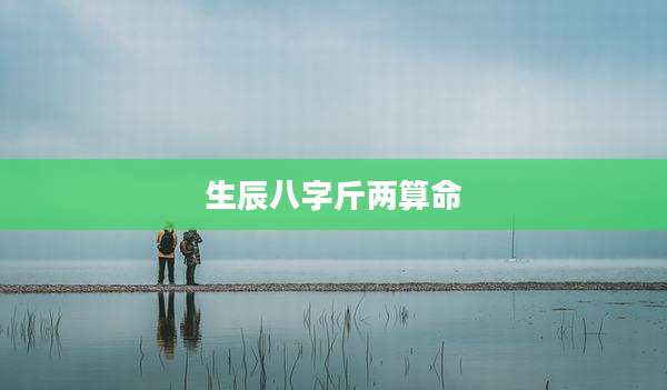 生辰八字斤两算命