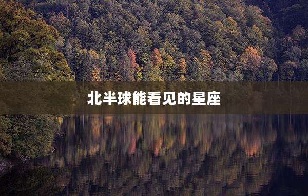 北半球能看见的星座