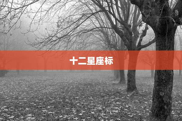 十二星座标