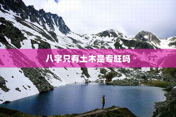 八字只有土木是专旺吗