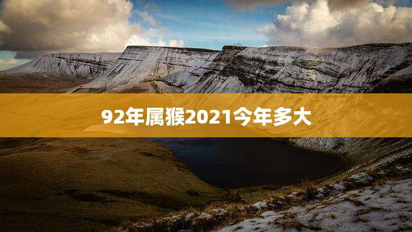 92年属猴2021今年多大