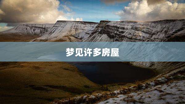 梦见许多房屋