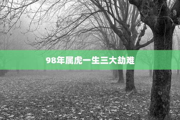 98年属虎一生三大劫难