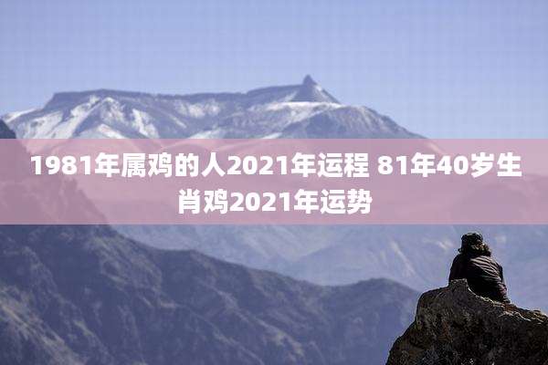 1981年属鸡的人2021年运程 81年40岁生肖鸡2021年运势