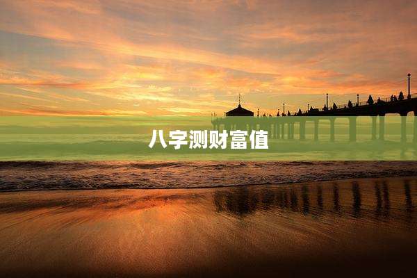 八字测财富值