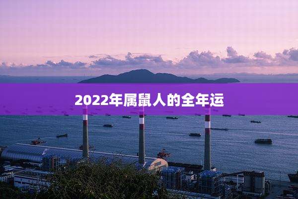 2022年属鼠人的全年运