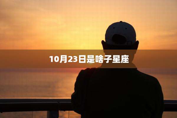 10月23日是啥子星座