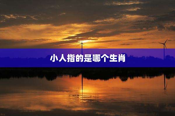小人指的是哪个生肖