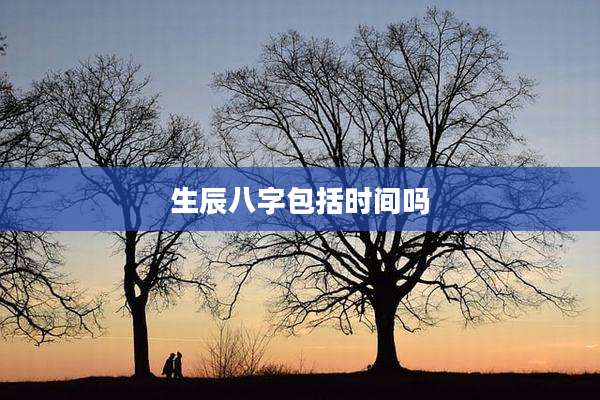 生辰八字包括时间吗