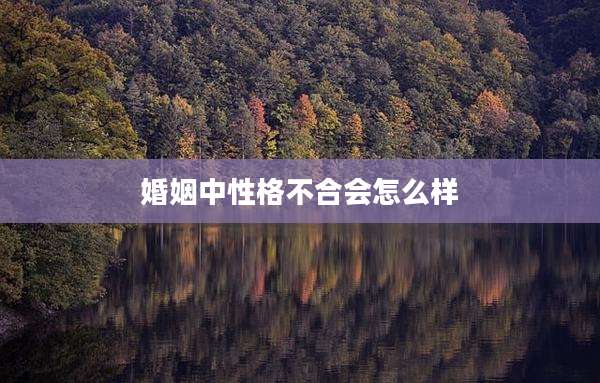 婚姻中性格不合会怎么样