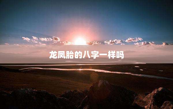 龙凤胎的八字一样吗