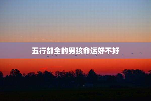 五行都全的男孩命运好不好