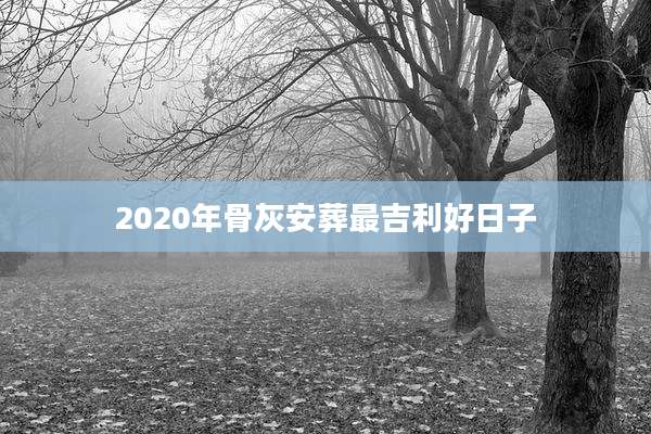 2020年骨灰安葬最吉利好日子