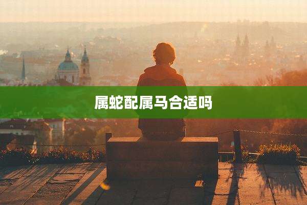属蛇配属马合适吗