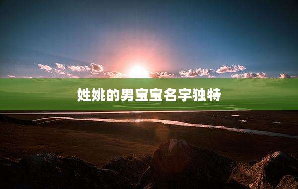 姓姚的男宝宝名字独特