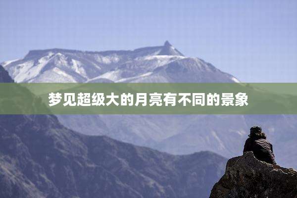 梦见超级大的月亮有不同的景象