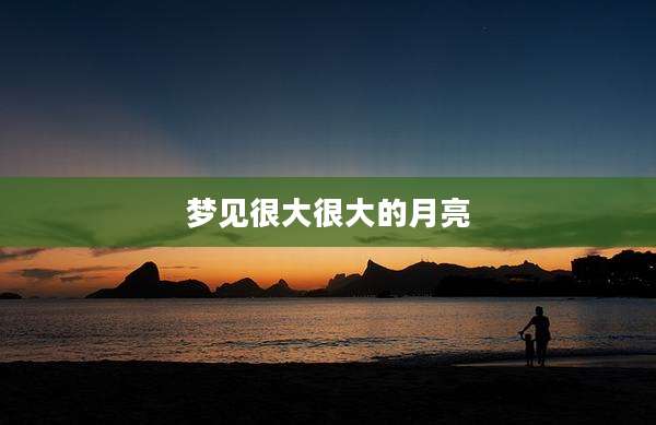 梦见很大很大的月亮