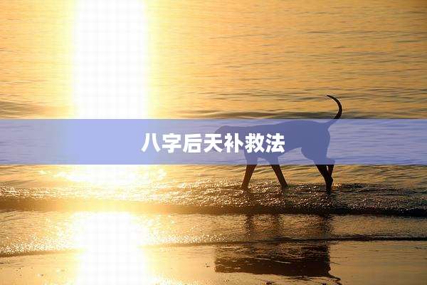 八字后天补救法