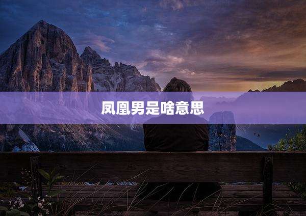 凤凰男是啥意思