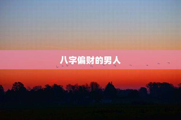 八字偏财的男人