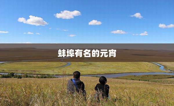 蚌埠有名的元宵