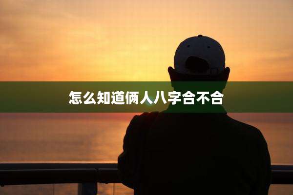怎么知道俩人八字合不合