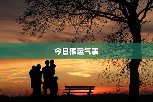 今日猴运气表