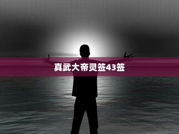 真武大帝灵签43签