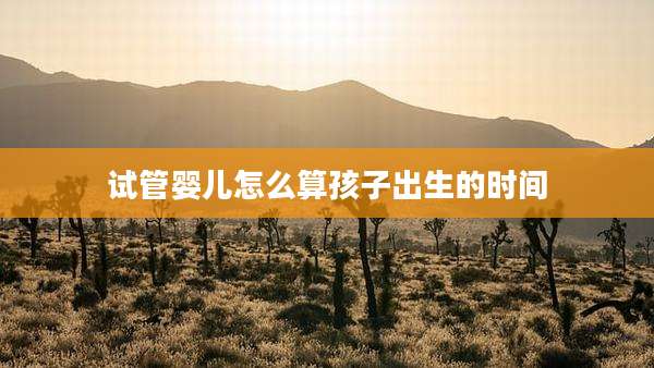 试管婴儿怎么算孩子出生的时间