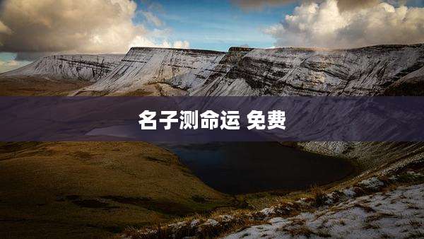 名子测命运 免费