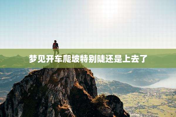梦见开车爬坡特别陡还是上去了