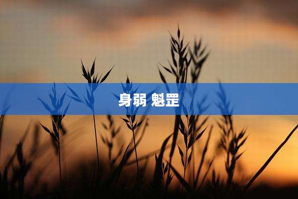 身弱 魁罡