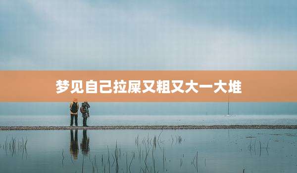 梦见自己拉屎又粗又大一大堆
