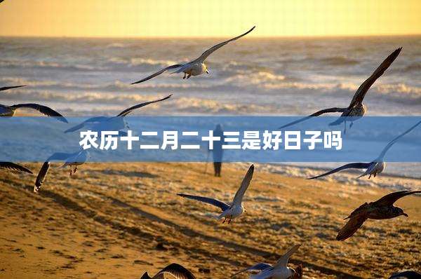 农历十二月二十三是好日子吗
